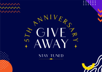 Anniversary Giveaway Postcard example 3