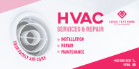 HVAC Services and Repair Twitter Post