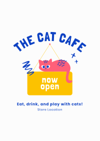 Cat Cafe Flyer