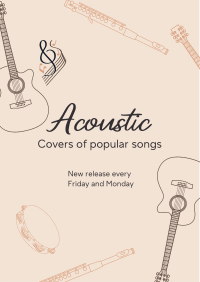 Acoustic Music Covers Flyer