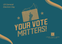 Your Vote Matters Postcard Design