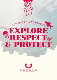 Ocean Day Pledge Flyer