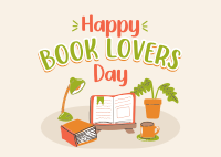 Book Day Greeting Postcard