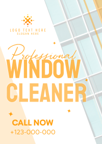 Transparent Cleaning Poster