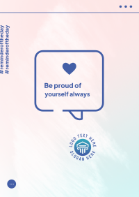 Be Proud Of Yourself Poster