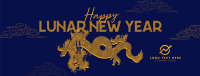 Lunar Year Chinese Dragon Facebook Cover