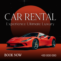 Lux Car Rental Linkedin Post Design