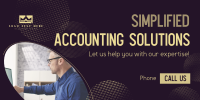 Accounting Solutions Expert Twitter Post Design