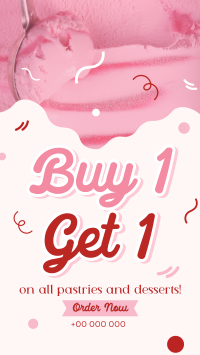 Ice-cream for Dessert Day Sale Facebook Story