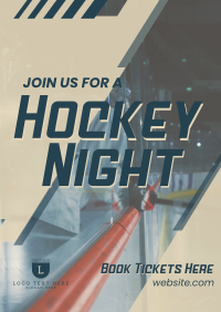 Ice Hockey Night Flyer Design