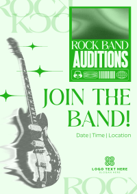 Modern Rock Auditions Poster