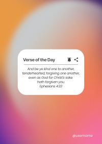 Verse of the Day Poster