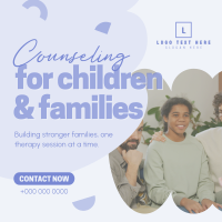 Counseling for Children & Families Instagram Post Design