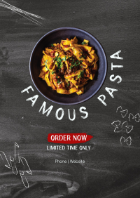 Pasta Chalkboard Flyer