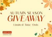 Autumn-tic Season Fare Postcard