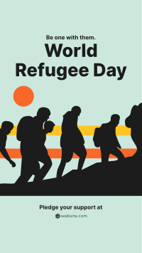 Refugee March Facebook Story