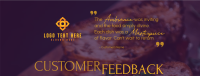 Feedback For Restaurants Facebook Cover Design