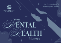 Mental Health Podcast Postcard