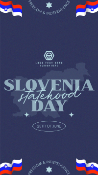 Minimalist Slovenia Statehood Day Facebook Story