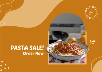 Pasta Day Sale Postcard