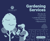 Outdoor Gardening Services Facebook Post Design