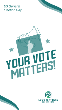 Your Vote Matters Instagram Reel Image Preview