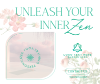 Yoga Floral Zen Facebook Post