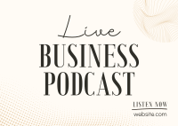 Corporate Business Podcast Postcard