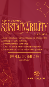 Sustainable Fashion Tips YouTube Short