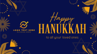 Elegant Hanukkah Night Animation