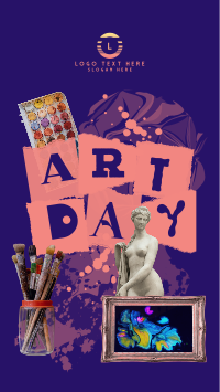 Art Day Collage TikTok Video