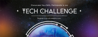 Minimalist Tech Challenge Facebook Cover Image Preview