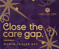 Swirls and Dots World Cancer Day Facebook Post