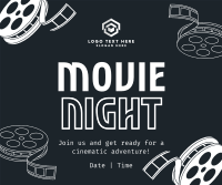 Movie Film Night Facebook Post