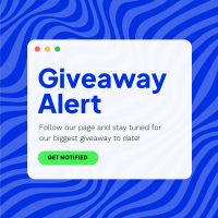 Giveaway Notification Instagram Post Design