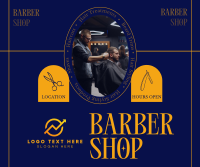 Rustic Barber Shop Facebook Post