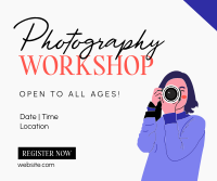 Photography Workshop for All Facebook Post