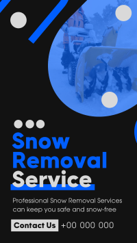 Minimal Snow Removal Instagram Story