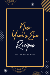 New Year's Eve Recipes Pinterest Pin Design