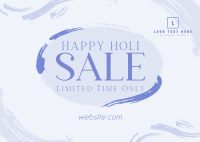 Brush Holi Festival Sale Postcard