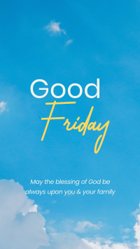 Good Friday Sky Facebook Story