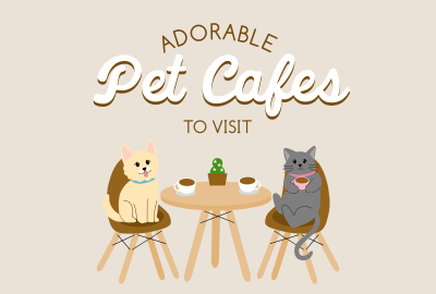 Pet Cafe Opening Pinterest Cover Image Preview