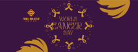 Cancer Awareness Wreath Facebook Cover Image Preview