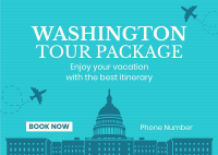 Washington Travel Package Postcard