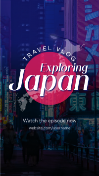 Japan Vlog Facebook Story