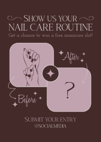 Nail Before and After Poster