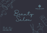 Beauty Salon Services Postcard