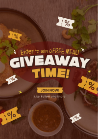 Food Voucher Giveaway Poster