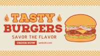 Vintage Tasty Burger Animation