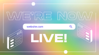 Live Website Announcement Facebook Event Cover